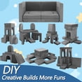 thumbnail image 5 of FKS LIFE 12Pcs Kids Play Couch Modular Kids Sofa Multifunctional Foam Couch Imaginative Convertible Floor Sofa for Boys and Girls, 5 of 8