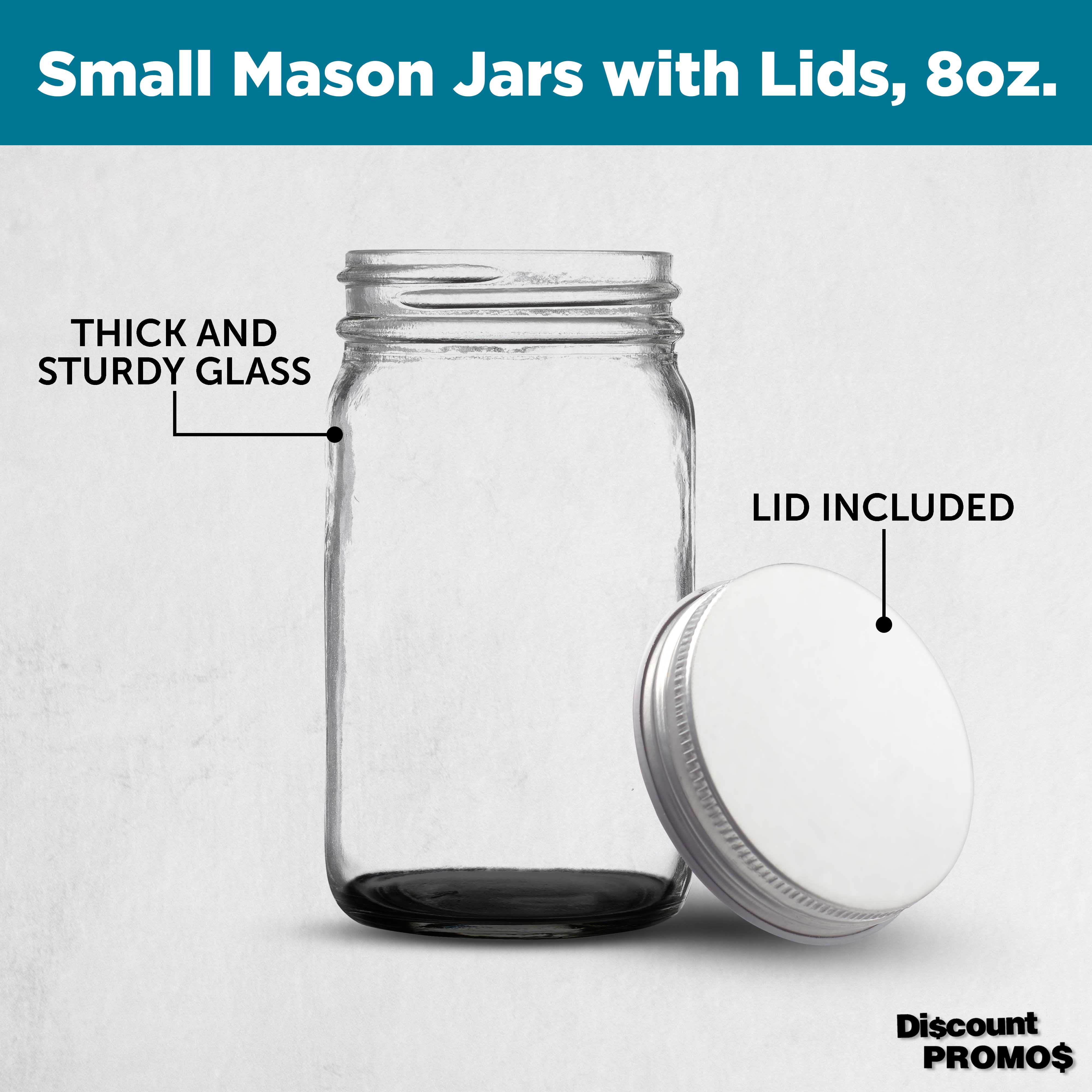 Promo Small Color Mason Jars (8 Oz.), Drinkware & Barware