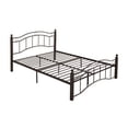 thumbnail image 5 of Noble House Yarel Contemporary Iron Queen Bed Frame, Hammered Copper, 5 of 11