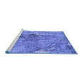 thumbnail image 2 of Ahgly Company Machine Washable Indoor Rectangle Oriental Blue Industrial Area Rugs, 2' x 3', 2 of 4