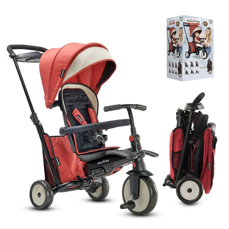 smarTrike STR5 - tricycle pliant bébé - Mélange Rouge