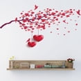 thumbnail image 4 of PEONAVET les Autocollants Saint-Valentin Autocollant Rouge Salon Chambre Autocollant Mural Sculpté, 4 of 8