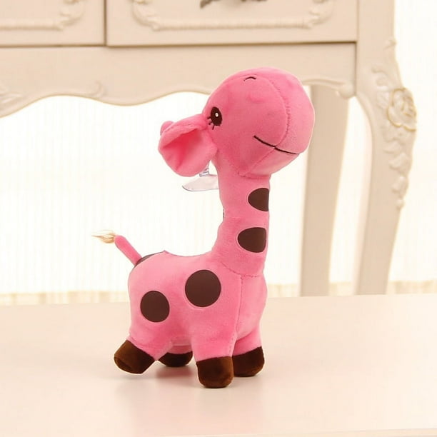 Jirafa de peluche suave para niños, muñeco de peluche de animales, regalo de cumpleaños