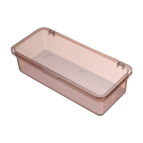 Easter Organizer Lid Storage Cutlery Flatware Silverware Tray Holder Utensil Tableware Chopsticks Drawer Cover Covered Clear Storage Container Kitchen Glass Storage Containers Clear Organizing