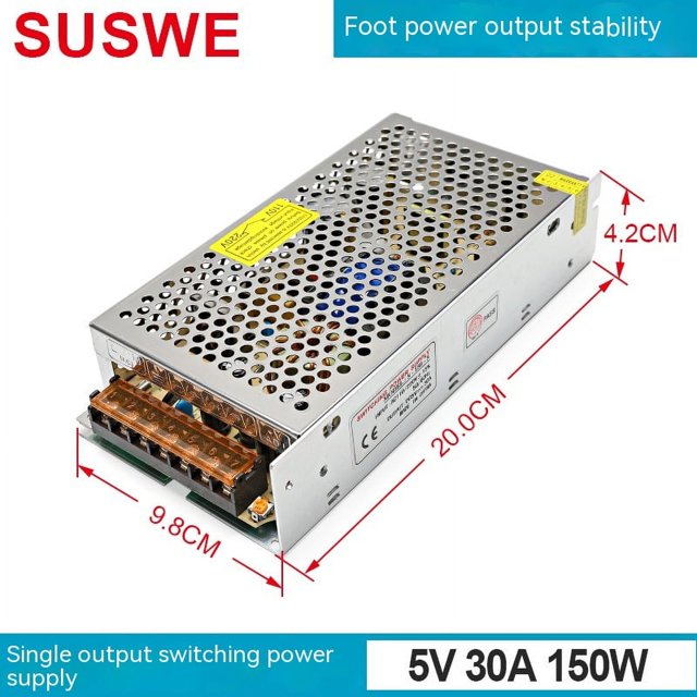 Fuente de alimentación conmutada 12V10a voltaje constante 5V12V24V48V36V30V42 DC monitoreo de seguridad Luz LED con fuente de alimentación Fuente de alimentación ajustable universal DC