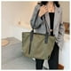 thumbnail image 4 of Bolso de hombro de tela de gran capacidad, bolso de mano portátil para estudiantes, bolso de mano moderno para chicas que van al trabajo, 4 of 6