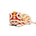 thumbnail image 3 of Yhmxh Lion Dance Cat Costume Dog Costume Puppy/Kitten Dress Up Clothes, Chinese Lion Dance Cloth Dog Clothes Hoodies Coat for Pet Christmas Easter Spring Festival Dress up, 3 of 5