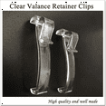 thumbnail image 3 of 2.5 Inch Valance Clips Window Blind Clips Clear Plastic Valance Retainer Holder Hidden Valance Clips(24 Pieces), 3 of 4