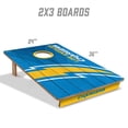 thumbnail image 3 of YouTheFan NFL Los Angeles Chargers 2' x 3' Cornhole Game, 3 of 6
