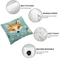 thumbnail image 6 of Hello Welcome Autumn Fall Cute Fox Animal Pillowcase King Pillow Cover Protector Pillow Sham Pillow Case with Zipper  for Long Throw Pillow, 6 of 7