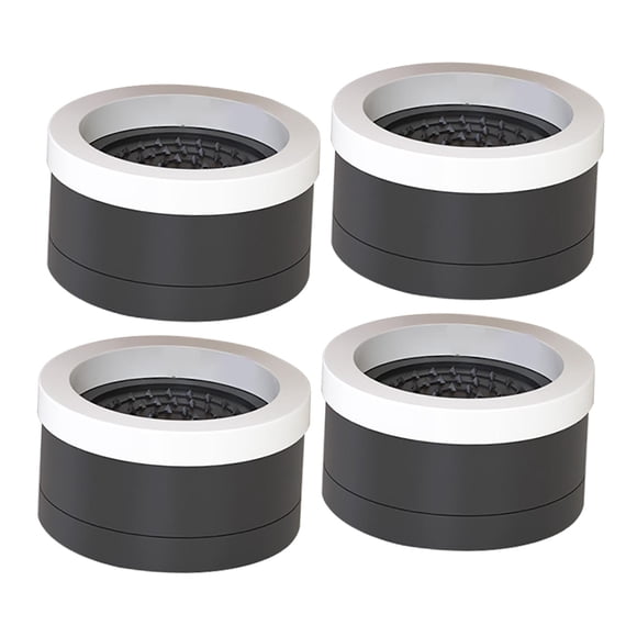 Elevador de cama ajustable de 4 piezas, resistente, de 1,77 pulgadas, para muebles de cama Negro