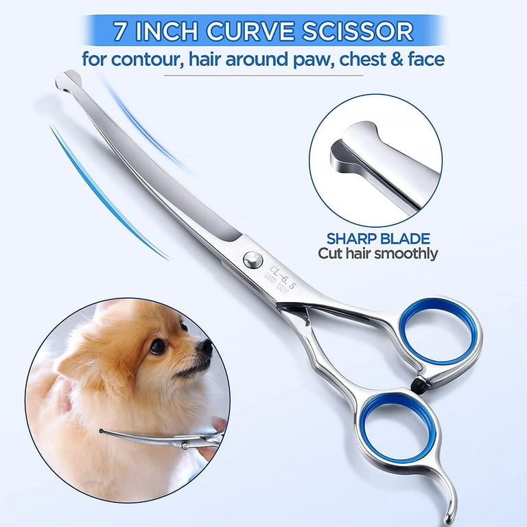 6 in 1 Professional 4CR Stainless Steel Safety Round Tip Dog