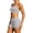 Grey, variant on Workout Sets for Women 2 Piece Yoga Outfit Gym Sets Strappy Sports Bras High Waist Biker Shorts Active Wear Athletic Clothes(Light Blue,XL)
