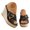 2-Black, variant on Women’s Platform Wedge Sandals Comfortable Slip on Open Toe High Heels Outdoor Beach Party Dressy Casual Summer Slides (Black,7.5)