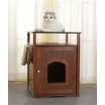 thumbnail image 6 of Zooville Cat Litter Box Cover & Night Stand, Walnut 25-in, 6 of 7