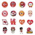thumbnail image 4 of Paquete de pegatinas de los Kansas City Chiefs Football Anime, 50 unidades, 4 of 5