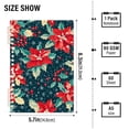 thumbnail image 2 of FORMRS 1-Subject Spiral Notebook 8" x 5" College Ruled 60 Refillable Sheet A5 Hard Cover, 2 Pack, Christmas Themed Leaves, 2 of 7