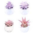 thumbnail image 1 of Artificial Flowers Table Garden Decoration Succulents Potted Placed 4PCS New Simulation Mini Plants-plastic Green Plants, 1 of 6