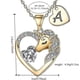thumbnail image 3 of Collar de amor colgante unicornio Yashi cobre color circón Oro G modelo 21738, 3 of 5