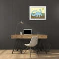 thumbnail image 3 of Ilosky, Pam 14x12 White Modern Wood Framed Museum Art Print Titled - Prehistoric Playtime IV, 3 of 4