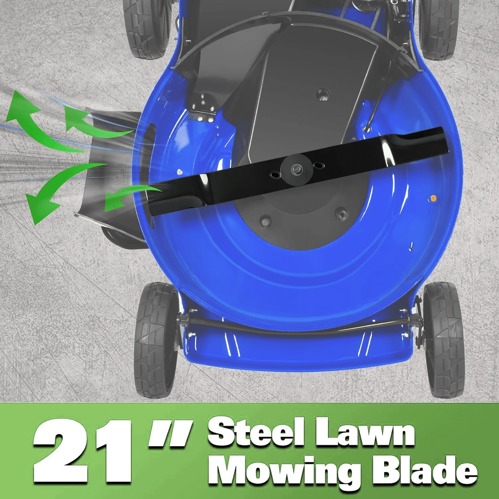 ANLIBATT 21 Inch Self-Propelled Lawn Mower 201cc 4 Cycle Engine, Gas Lawnmower with 3 in 1 Cutting 8 Position Height Adjustment for Gardening Soil