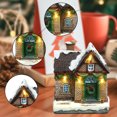 thumbnail image 5 of Village Desktop Ornament Resin Glowing Cottage Night Light With Warm White LED For Holiday, 5 of 5
