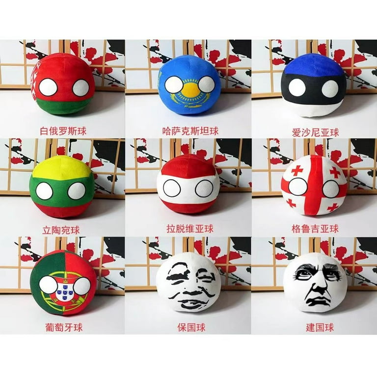 20cm Polandball Plush Doll Mexico USA Argentina chile Brazil