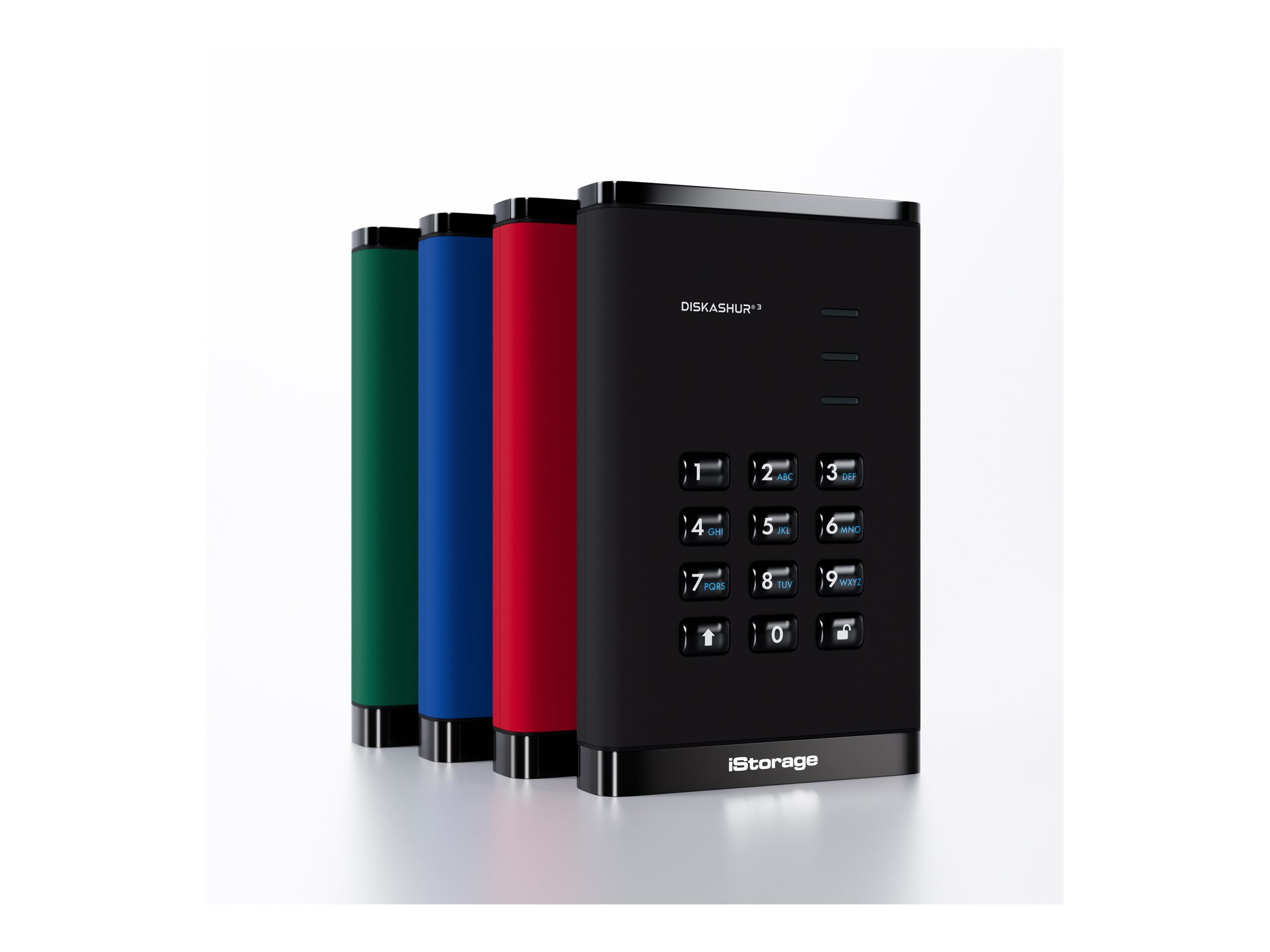 Disque dur portable chiffré Istorage diskAshur3 USB 3.2 Gen 1 1 To (Noir)