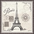 thumbnail image 3 of Penner, Janelle 12x12 Black Modern Framed Museum Art Print Titled - Bonjour Paris IV, 3 of 5