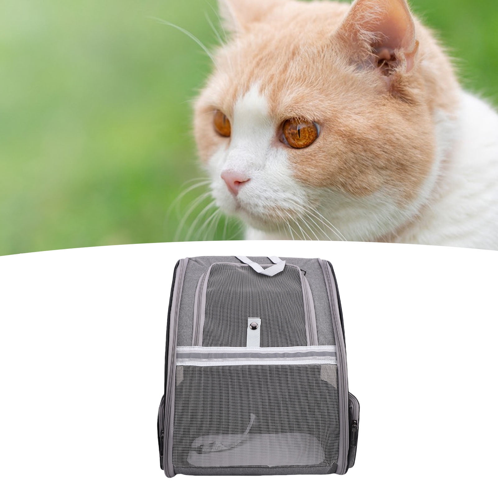 Pet Carrier Backpack Breathable Lightweight Foldable Multifunctional Puppy Backpack for Travel Outdoor