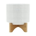 thumbnail image 1 of Sagebrook Home Ceramic 8" Planter On Stand, Speckled White, 1 of 7