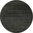 thumbnail image 1 of Ahgly Company Indoor Round Contemporary Charcoal Black Abstract Area Rugs, 5' Round, 1 of 6