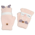 thumbnail image 1 of Children's fingerless knitted convertible mittens half finger mittens, 1 of 5