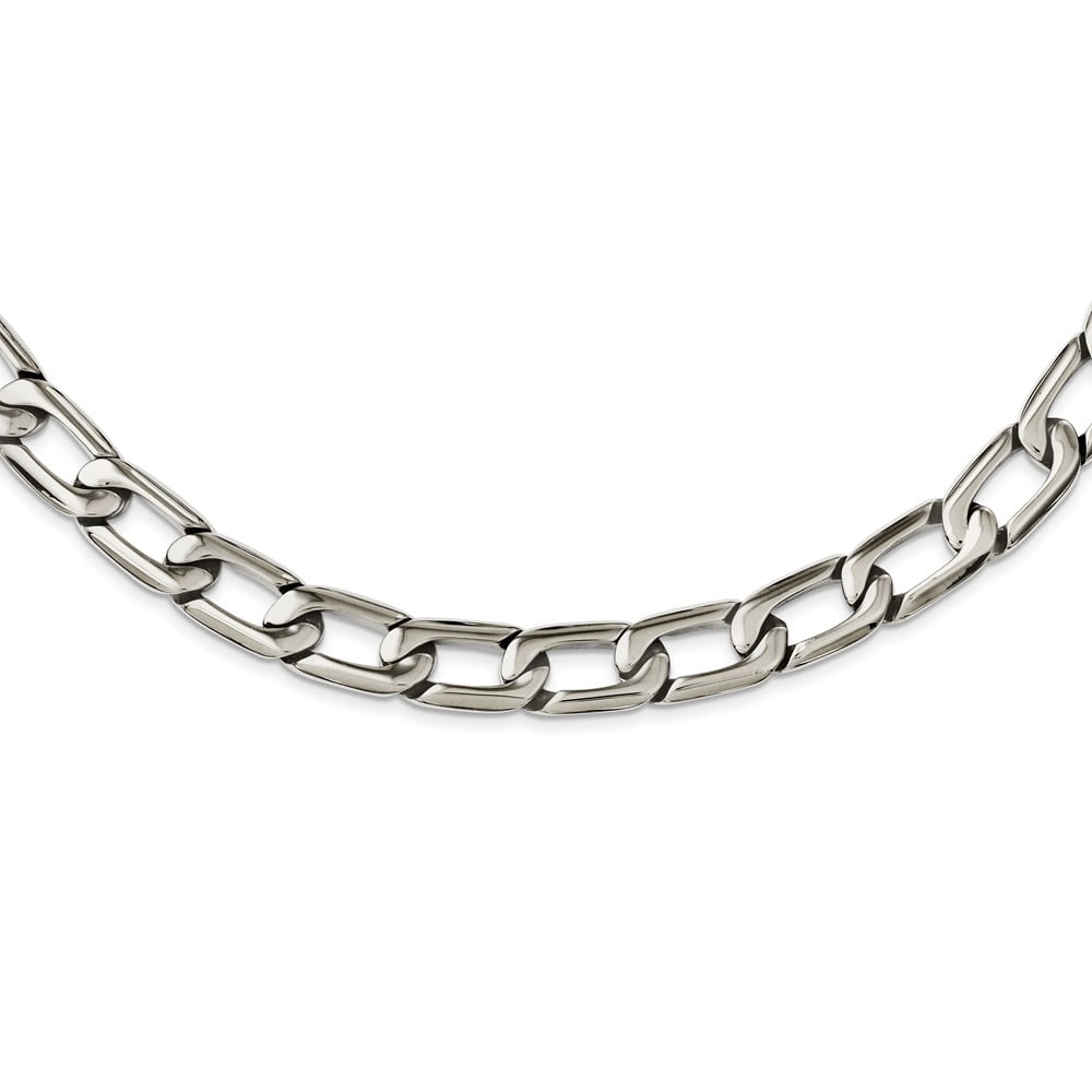 AA Jewels - Solid Stainless Steel Squares Necklace Chain - with Secure Stainless Steel Clasp For Necklace