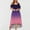 Purple, variant on Spring Tops for Women Plus Size Dresses for Women on Fashion Women Summer Casual Short Sleeve off The Shoulder Gradient Dress Gifts for Women