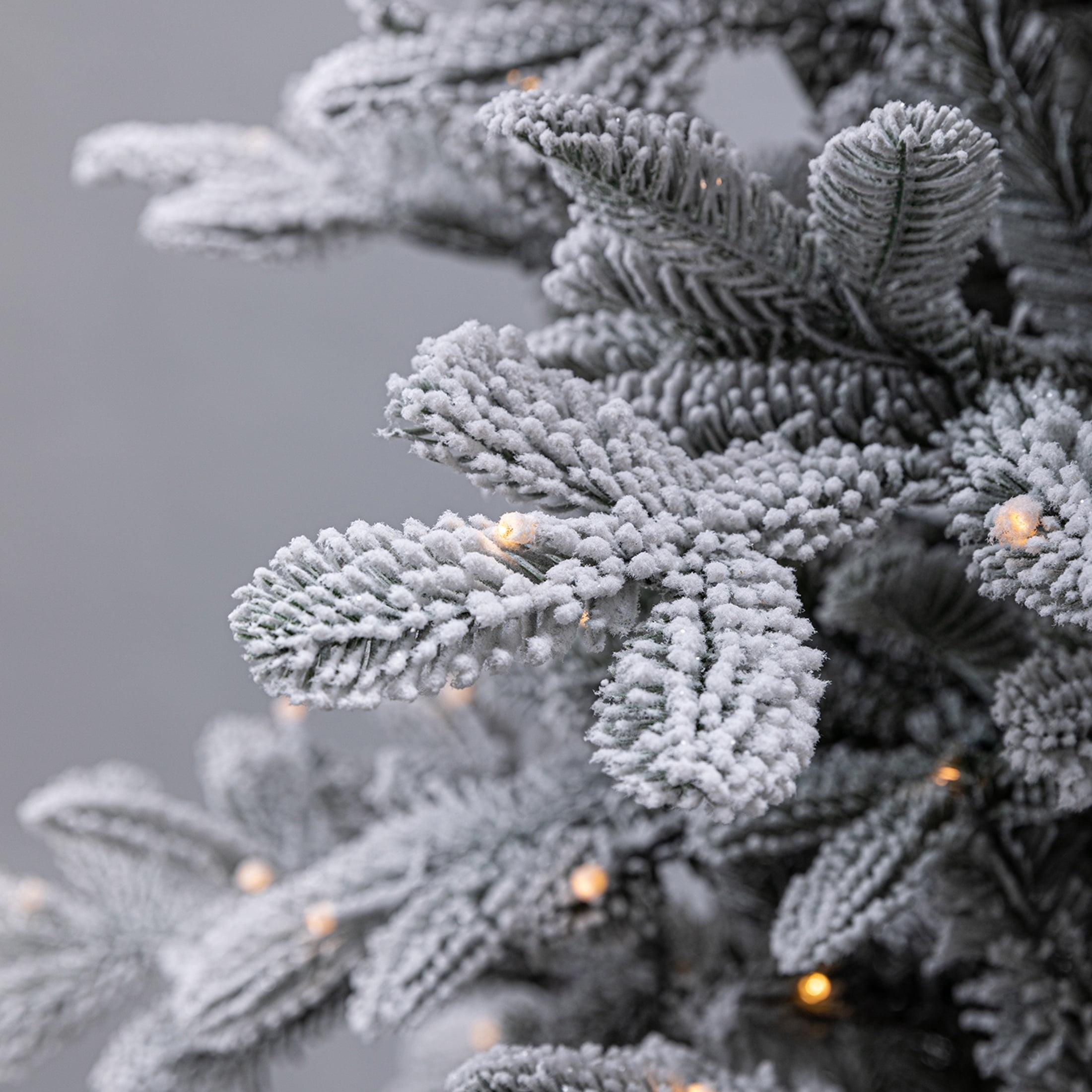 7.5' Pre-Lit Astoria Spruce Snow-Flocked Glitter Green Artificial Christmas Tree with LumaDazzle Color-Changing Twinkle LED Lights, Quick Set, and Stand, by Holiday Time