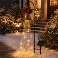 thumbnail image 6 of Christmas Bell Cascade Solar Yard Light, Festive Waterproof Outdoor Decor with Warm LED Glow for Garden Front Yard and Walkway, 6 of 6