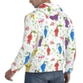 thumbnail image 4 of Lsque Pikmin Pattern Casual Men's Hoodie,Hooded Sweatshirt with Kangaroo Pocket,Pullover Hoodie-Large, 4 of 8