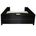 thumbnail image 5 of Iconic Pet Rectangular Elevated Rattan/ Wicker Pet Furniture for Dogs / Cats, 5 of 9