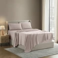 thumbnail image 2 of Lammaloe King Sheets Set, Hotel Style Deep Pocket 4 Piece Bed Sheets, Luxury Soft Microfiber Sheet Sets, Peach Beige, 2 of 8