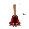 thumbnail image 2 of Campana de llamada de mano sólida súper ruidosa, mango de madera, campana de llamada de mano de Navidad, 2 of 5