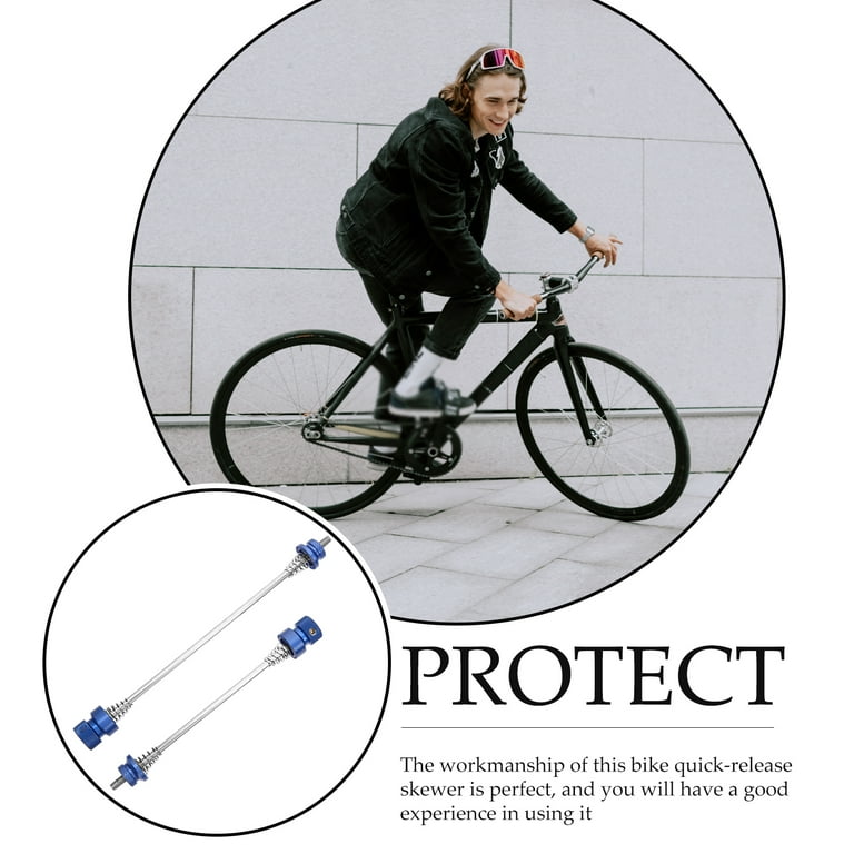 1 Set of Professional Bike Locking Skewer Quick Release Lever Wheel Anti Theft Bike Lock for Outdoor