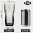 thumbnail image 4 of 8 Pcs Gobelets en Plastique Réutilisables Empilables Incassables 600ml Verres pour Maison Bureau, 4 of 9