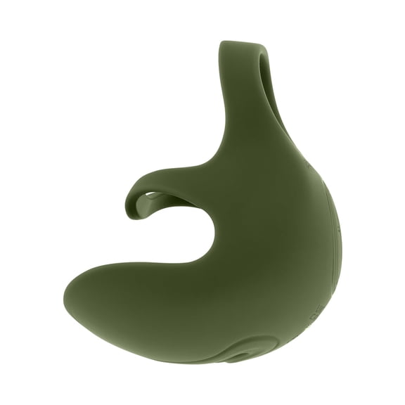 Zero Tolerance Nutty Buddy Rechargeable Silicone Dual Vibrating Penis Ring, Green