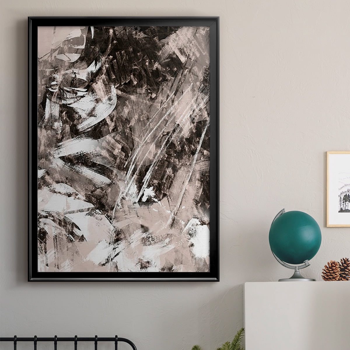 Blush Blackboard II Premium Framed Print, in Gold, Black, or Silver - Ready to Hang