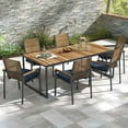 thumbnail image 2 of Costway Outdoor Chair Cushion Set of 6 Waterproof Fade-Resistant Olefin Seat Cushions Navy, 2 of 9