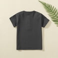 thumbnail image 5 of NIEWTR Boys Short Sleeve Shirts Cotton T-Shirts Summer Basic Tees Tops Clothes for Kids（Dark Gray,1-2 Years), 5 of 9