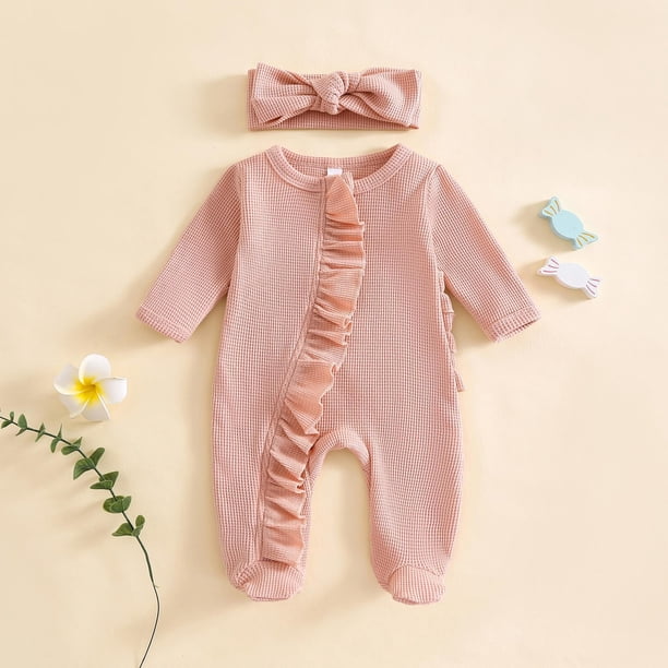 Monos de otoño e invierno para niños y niñas, monos de manga larga con botones y cuello redondo, monos cortos lisos, monos de poliéster para niños.