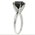 thumbnail image 3 of Pompeii3 3Ct Black Diamond Solitaire Engagement Ring 14K White Gold (Black,), 3 of 4