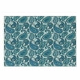 thumbnail image 1 of Paisley Cutting Board, Ocean Inspired Design with Stripes and Flowers Abstract Background Image Print, Decorative Tempered Glass Cutting and Serving Board, Small Size, Blue and White, by Ambesonne, 1 of 1